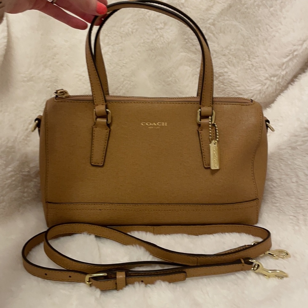 Coach Saffiano mini satchel bag